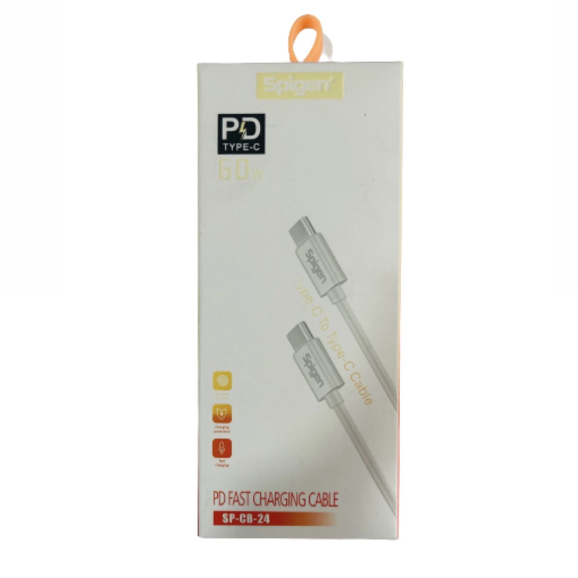 25109029-7B4E-4282-8052-BC09F2E2DB6F Cable Spigen SP-CB-24 Tipo C a Tipo C - Imagen 1