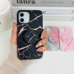 Estuche Marmol Con Popsockts Iphone