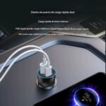 Cargador de Carro 58.5W Tipo C y USB - Imagen 2