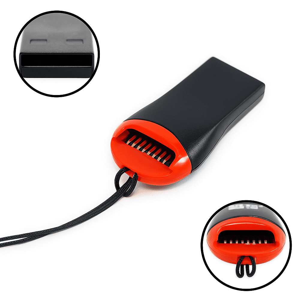 20250725_1439_Adaptador USB Mejorado_remix_01k11hdkzgecdt7bd81210jnh2 Adaptador Micro SD a USB - Imagen 1